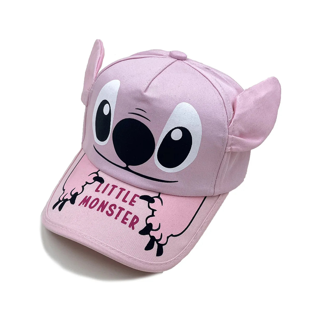 Cute 3D Ear Stitch Hats Cartoon Embroidery Lilo & Stitch Baseball Cap Children Outdoor Sun Hats Fashion Accessory Birthday Gift