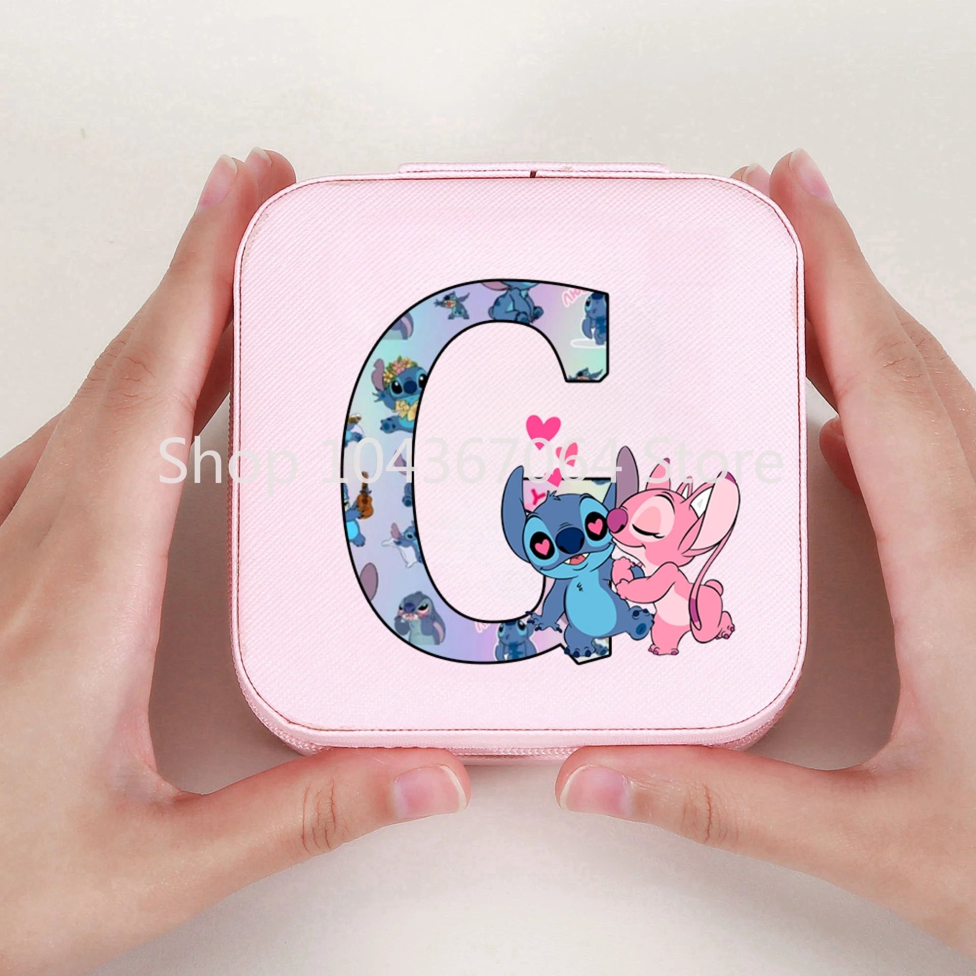 Portable Stitch Jewelry Box Organizer Storage Box Travel Jewelry Case Earrings Necklace Ring Stitch Jewelry Boxes Birthday Gifts