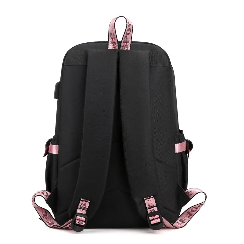 Sanrio Kuromi Cinnamoroll Backpack Teenager Student Rucksack Girl Boy Kids Anime Knapsack Women Cute Cartoon Bag Travel Mochilas