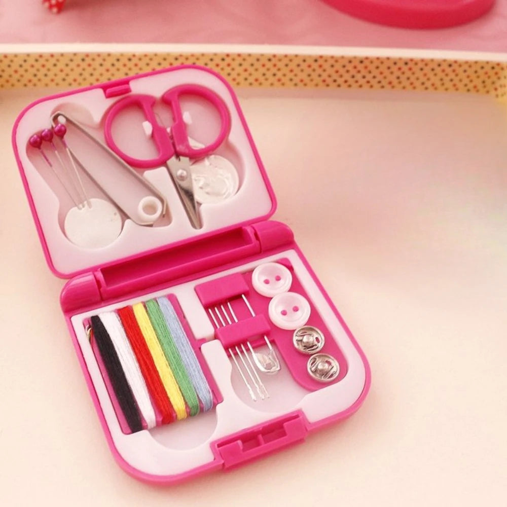 Hello Kitty Sewing Kit Cute Cartoon Practical Mini Portable Sewing Kit New Delicate Go Out Travel Sewing Tools Suit Gifts