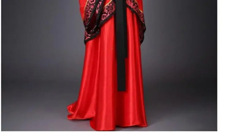 Long Sleeves Hanfu Long Dress Patchwork Ancient Style Chinese Traditional Costumes Performance Skirt Cheongsam Chinese Tang Suit