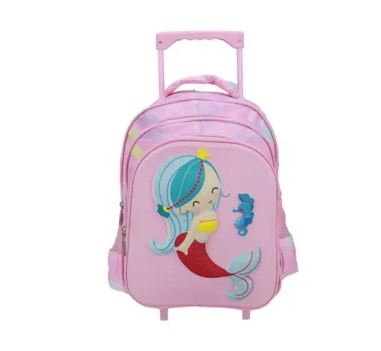 Small  kids rolling luggage Travel trolley bags for little boys Toddler rolling backpack suitcase for kidgarden Trolley Backpack