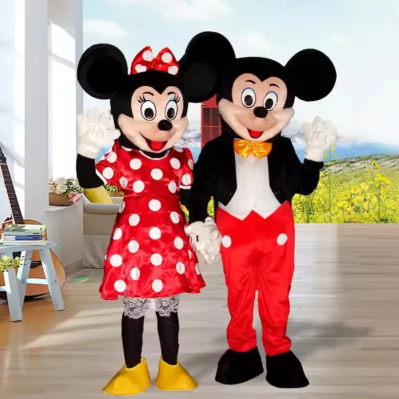 Blue Lilo & Stitch Mascot Costume Mouse Mickey Minnie Cartoon character Cosplay Advertising Fancy Dress Animal Carnival Party Su