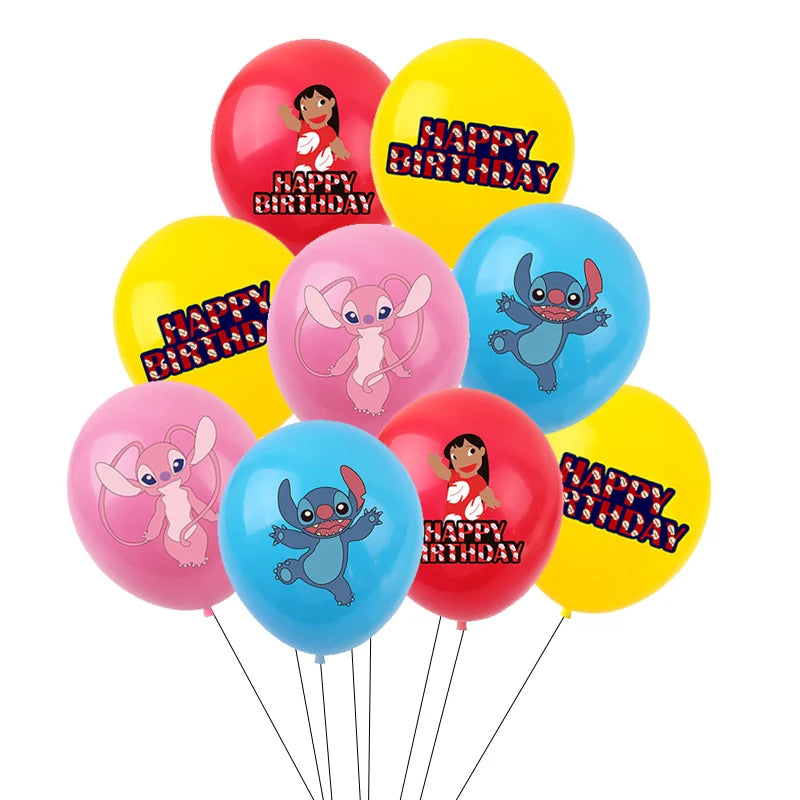 Lilo Stitch 32inch Number Foil Balloons Stitch Birthday Party Supplies Children Balloons Baby Shower Decoration Supplies