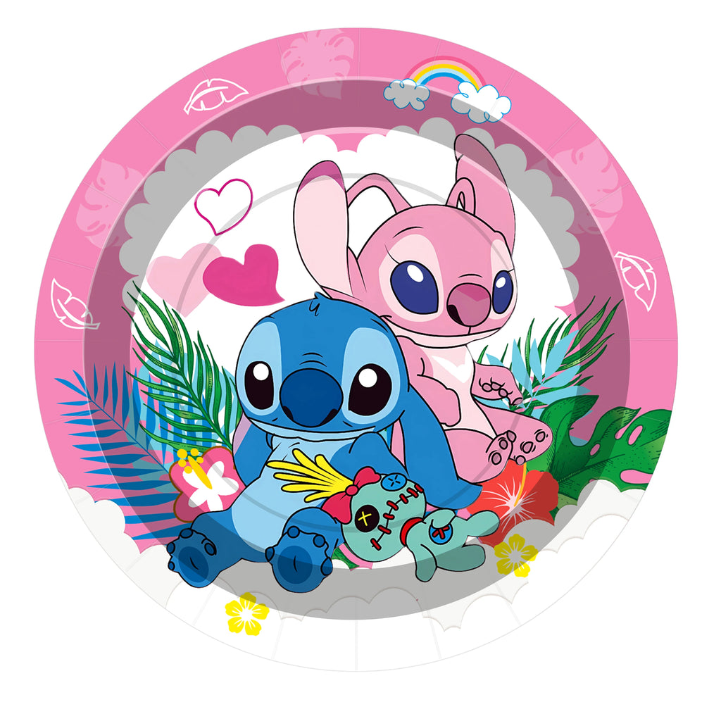Stitch Birthday Decoration Supplies Disposable Tableware Kit Lilo and Stitch Birthday Party Cups Plates Tablecloth Supplies