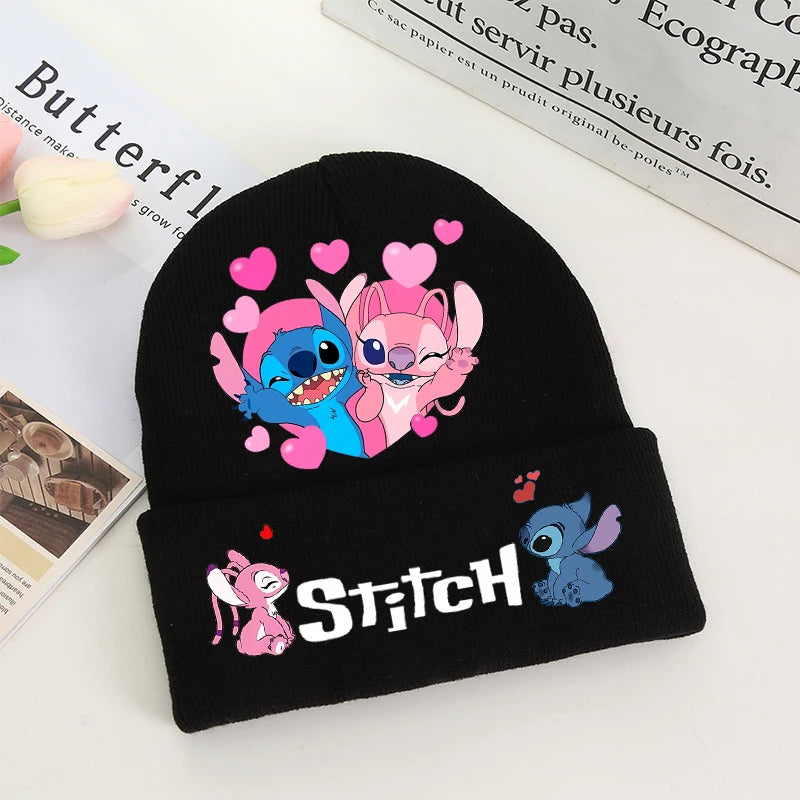 Stitch Winter Hats for Women Men Beanies Knitted Solid Cute Hat Girls Autumn Female Beanie Caps Warmer Bonnet Ladies Casual Cap