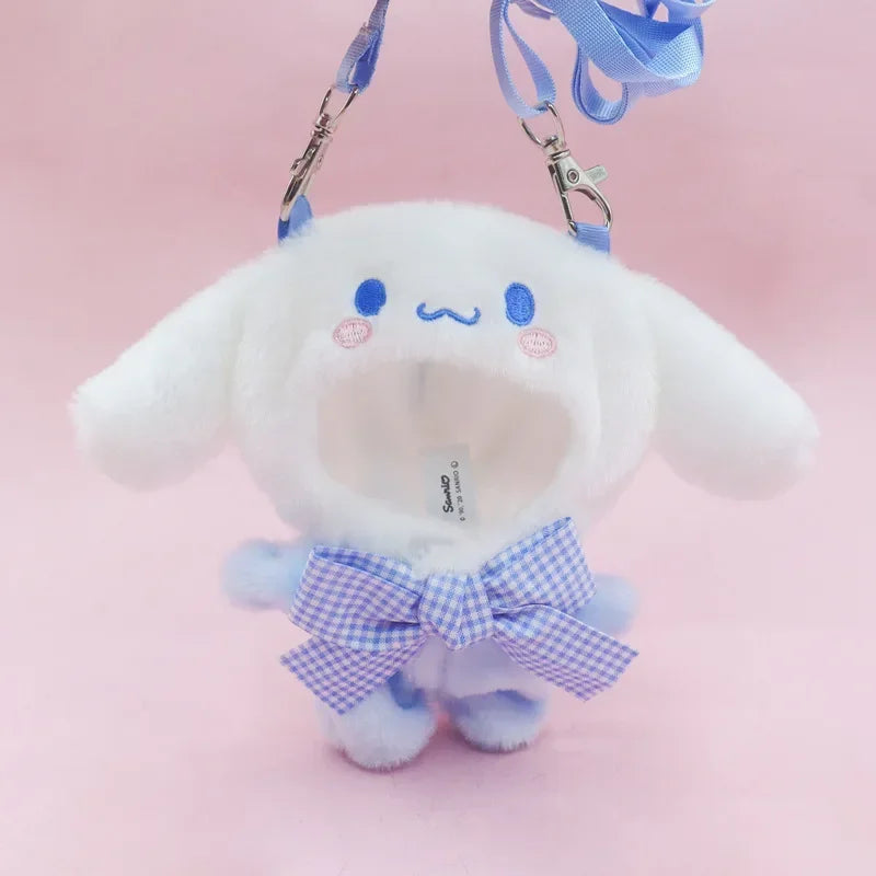 Sanrio Doll Clothes Head Covering Kawaii Anime Hello Kitty Kuromi Melody Cinnamoroll Clothing Cute Labubu Plush Clothes Gift