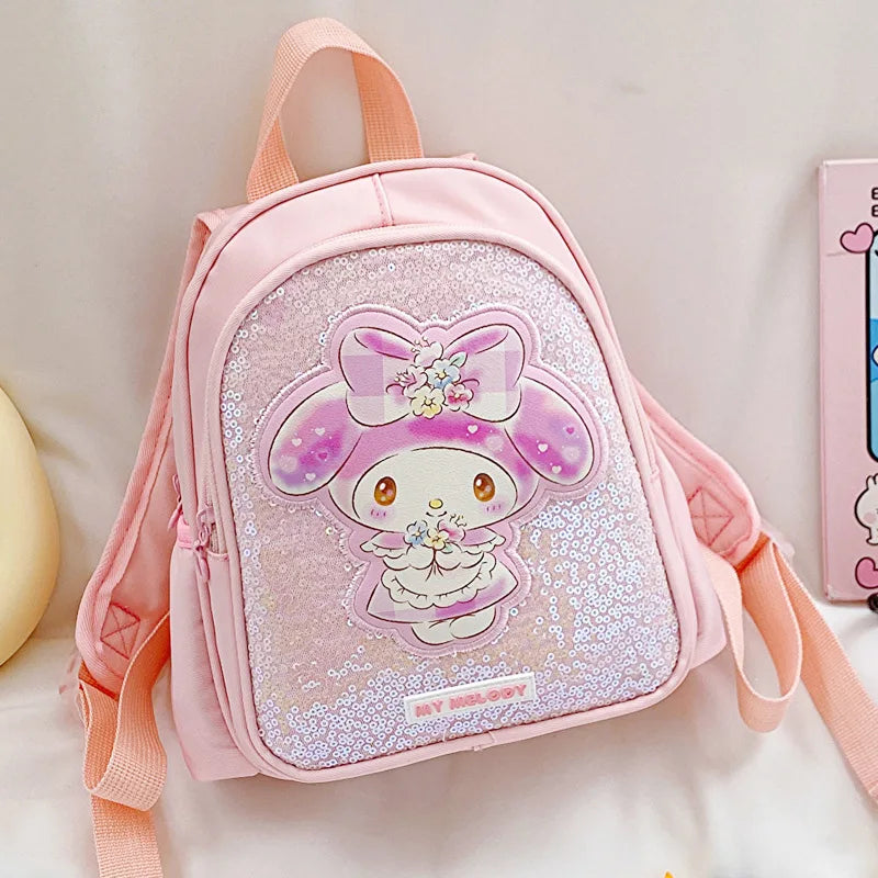 Sanrio Cinnamoroll Backpack Melody Crossbody Bag Kids Storage Backpack Travel Packsack Anime Peripheral Girls Holiday Gifts