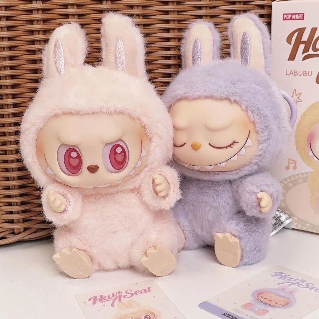 1-7pcs NEW abubu The Monsters V3 Series Blind Plush Box, Vinyl Base Toy, Animated Characters, Mysterious Surprise Box, Keychain
