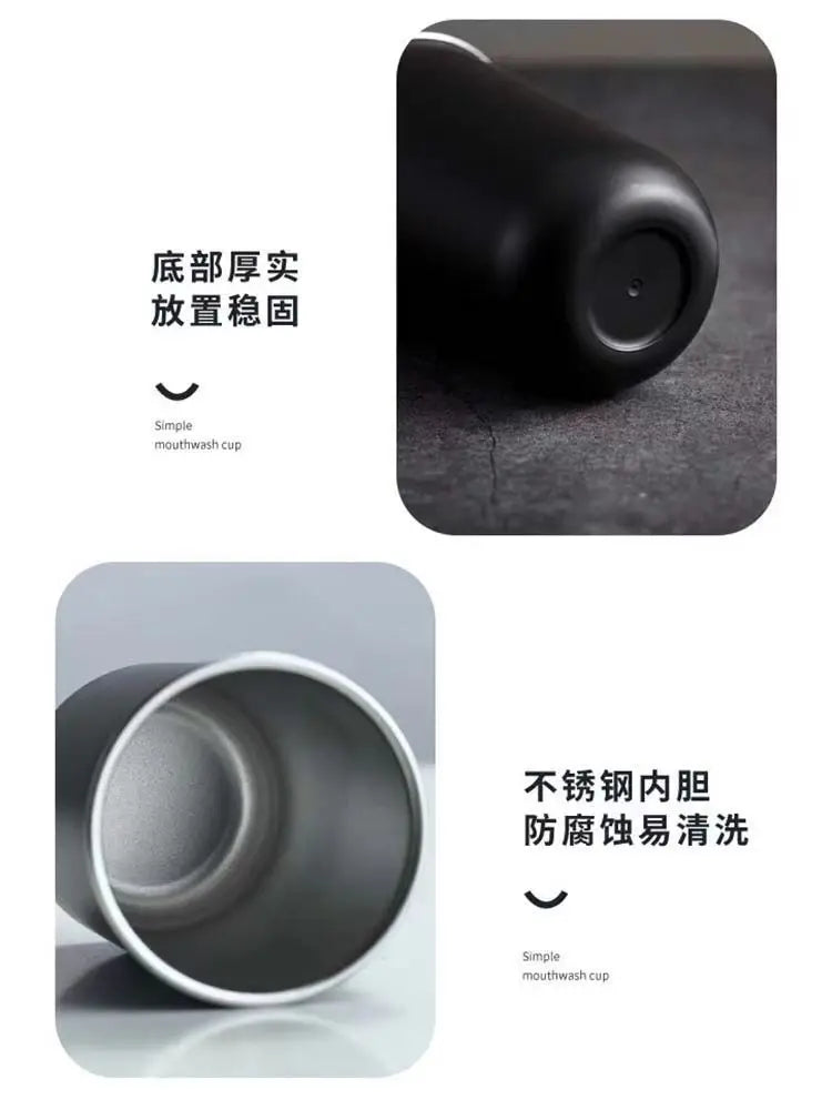 New Lilo & Stitch Cartoon Animation Creative Stainless Steel Mouthwash Cup Fashionable Personality High-Looking Toothbrush Cup