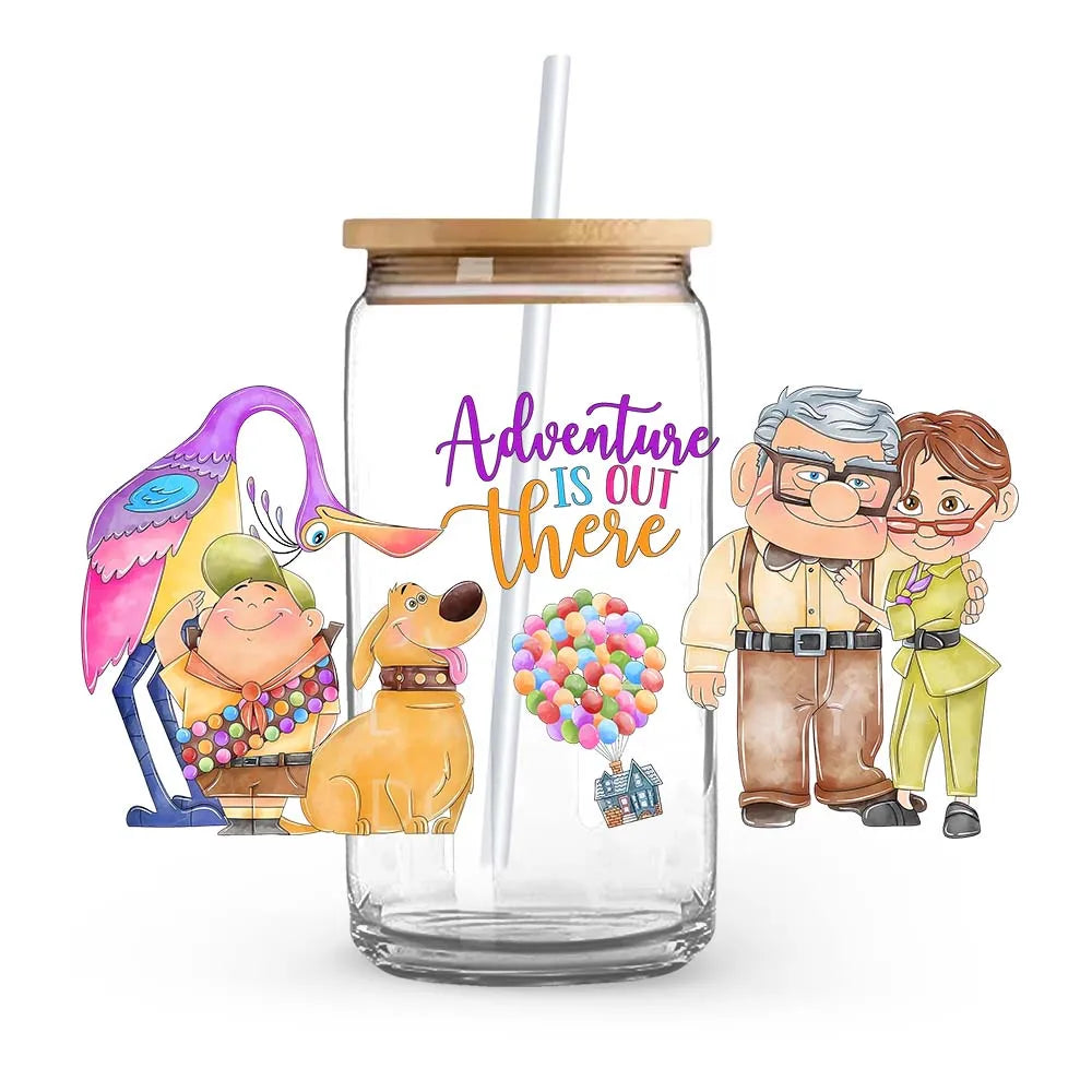 Mickey Stitch Cars Winnie the Pooh UV DTF Cup Wrap UV Self-Adhesive Cartoon Stickers Innovative Cup Embellishments