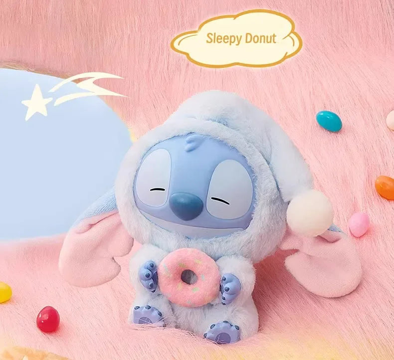 New Stitch Eat Something Before Sleep Series Plush Blind Box Vinyl Toys Cute Doll Mystery Box Bag Pendant Decor Gift