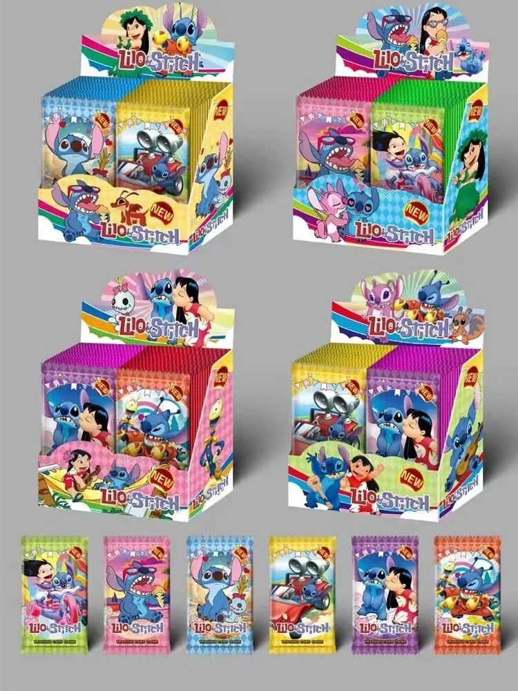 New Interstellar Baby Collection Card Shiny Stitch Cute Stitch Cards Gam Anime Battle Carte for Children Gift Toy