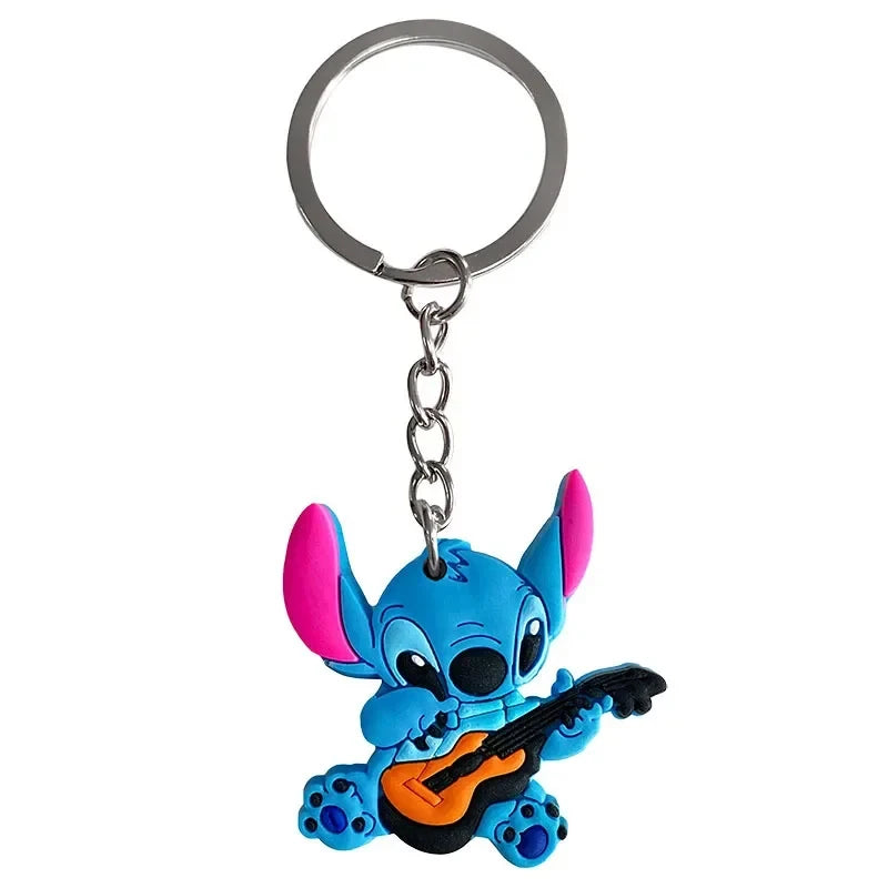 10pcs Lilo &Stitch Keychains for Kids Birthday Party Decoration Gift Bag Fillers Stuffer School Carnival Reward Party Supplies