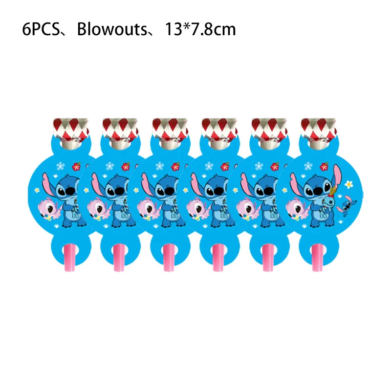 Stitch Party Supplies For Child Lilo And Stitch Birthday Party Decorations Balloons Banner Tablecloth Backdrop Tableware