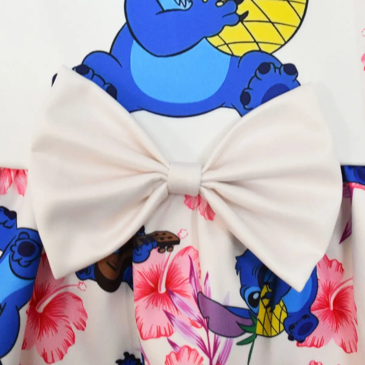 Lilo & Stitch Girls Dress Cute Cartoon Fashion Kids Holiday Cosplay Dress Girl Summer Stitch Princess Dress Birthday Gift