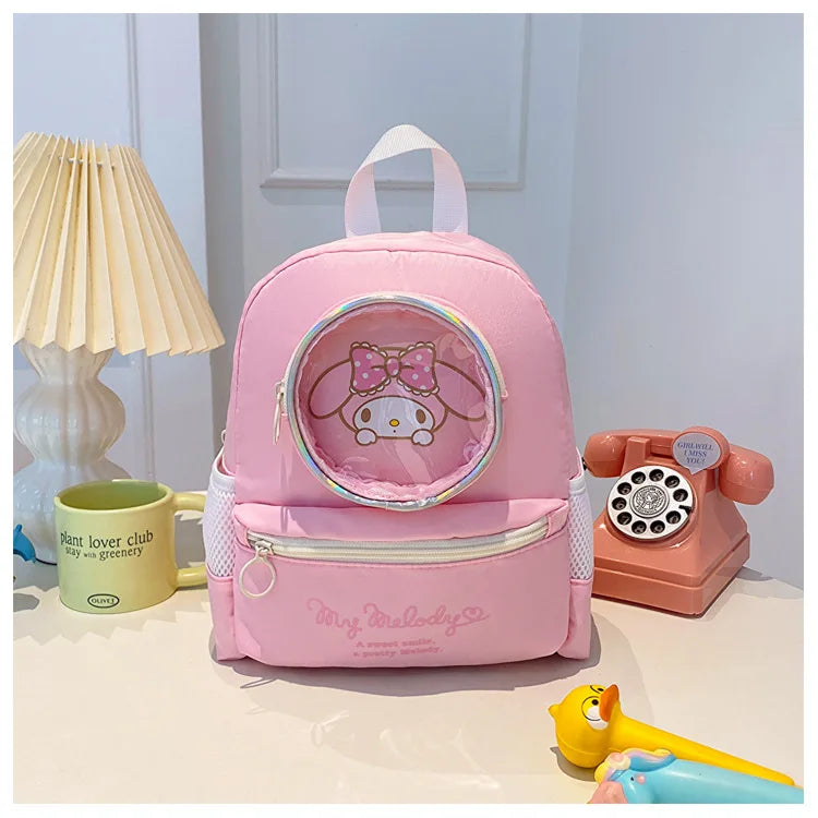 Sanrio Cinnamoroll Backpack Melody Crossbody Bag Kids Storage Backpack Travel Packsack Anime Peripheral Girls Holiday Gifts