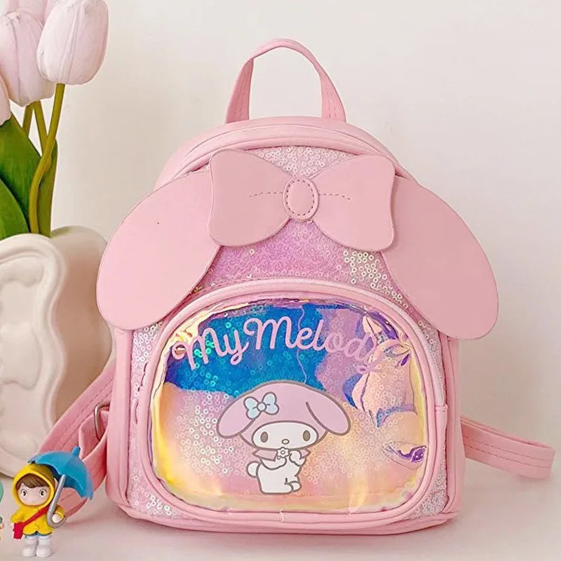Sanrio Cinnamoroll Backpack Melody Crossbody Bag Kids Storage Backpack Travel Packsack Anime Peripheral Girls Holiday Gifts
