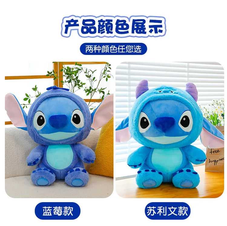 Big Size 55cm Cartoon Plush Toy Dolls Stitch Sullivan Doll Blue Stitch Kids Christmas Pillow Doll Baby Cloth Doll Ornament Gift