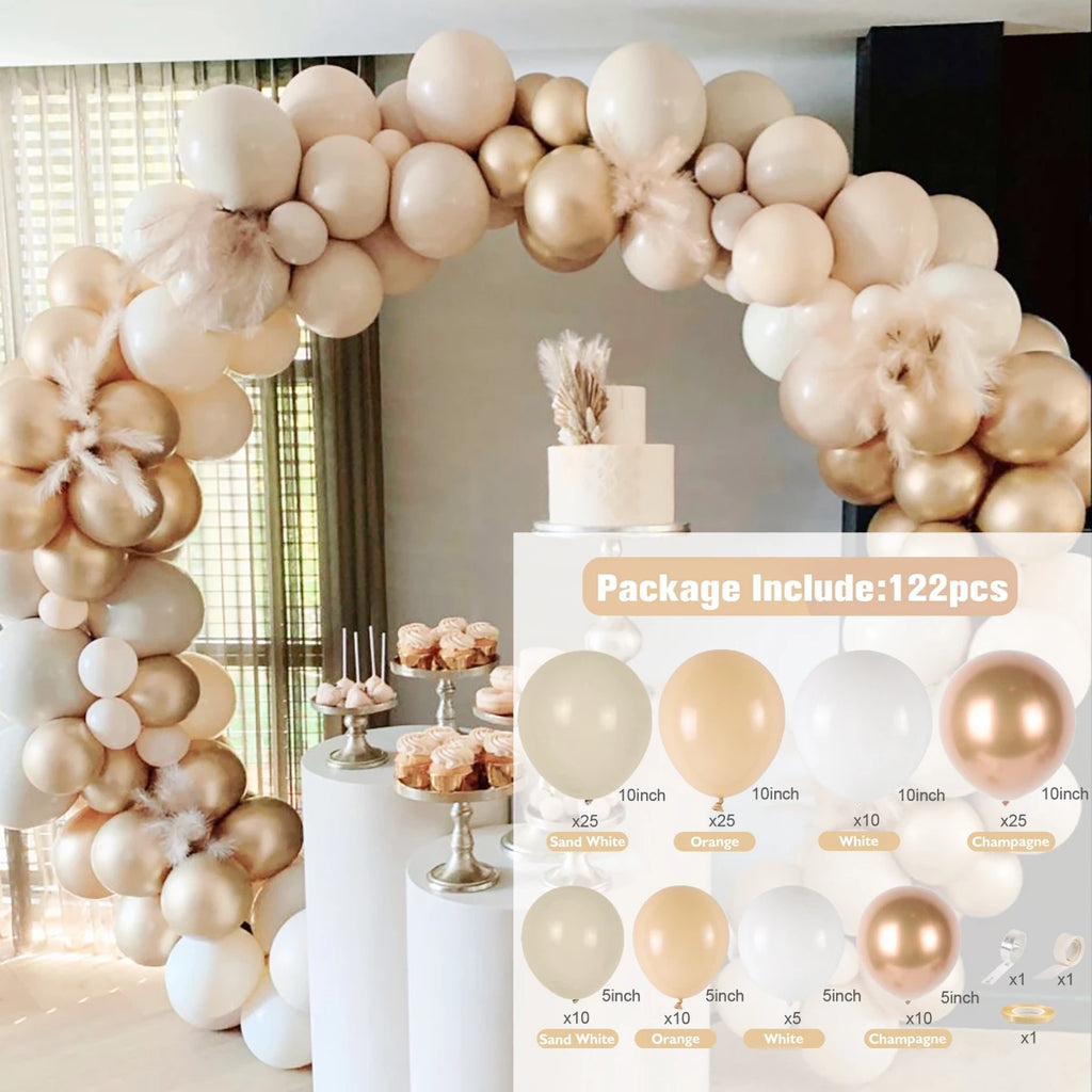 Pink Gold Balloon Garland Arch Kit Birthday Party Decor Kids Girl Wedding Birthday Party Baloon Supplies Baby Shower Latex Balon