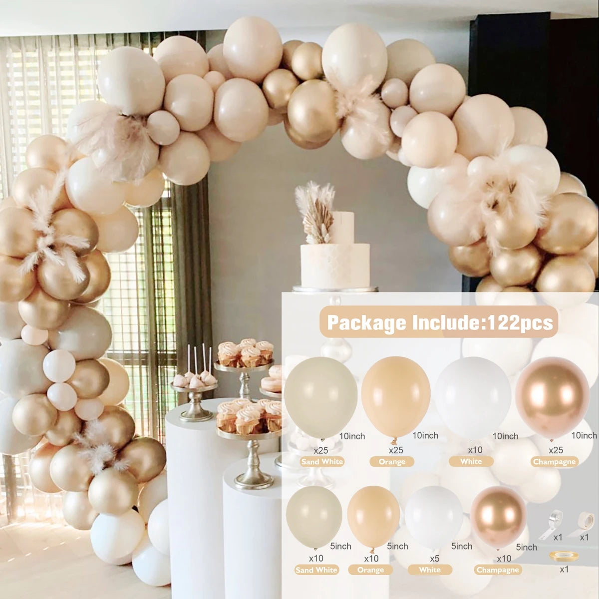 Pink Gold Balloon Garland Arch Kit Birthday Party Decor Kids Girl Wedding Birthday Party Baloon Supplies Baby Shower Latex Balon