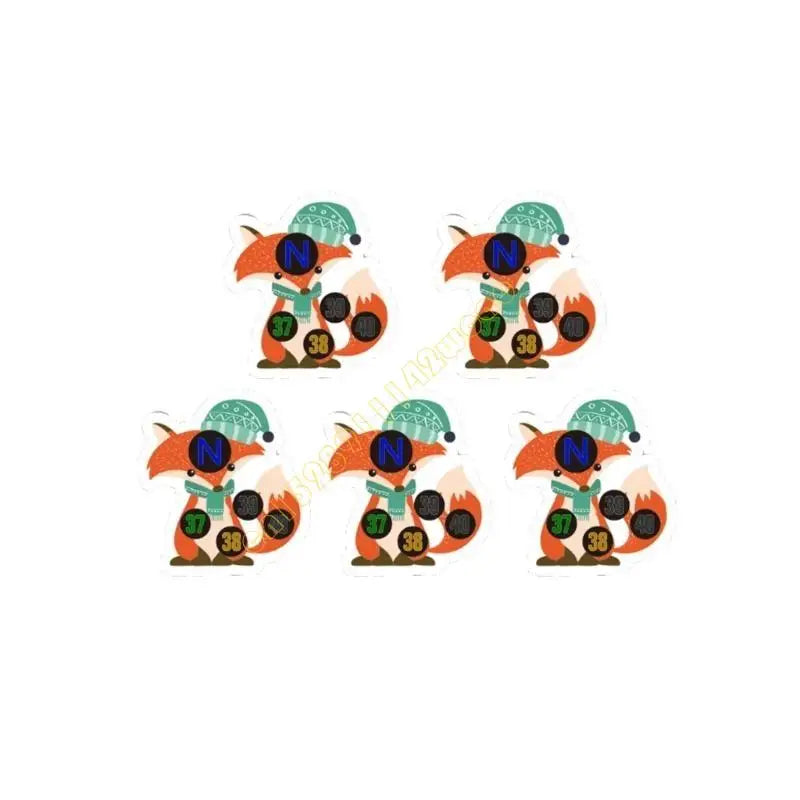 5PCS Kids Forehead Thermometer Strip Cartoon Fever Temperature Stickers for Baby DXAD