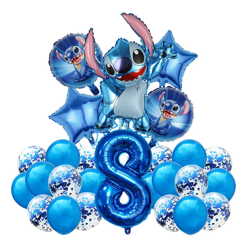 NEW Lilo And Stitch Birthday Party Decoration Tableware Balloon Cup Plate Banner Backdrop Lilo Stitch Theme Party Supplies Favor