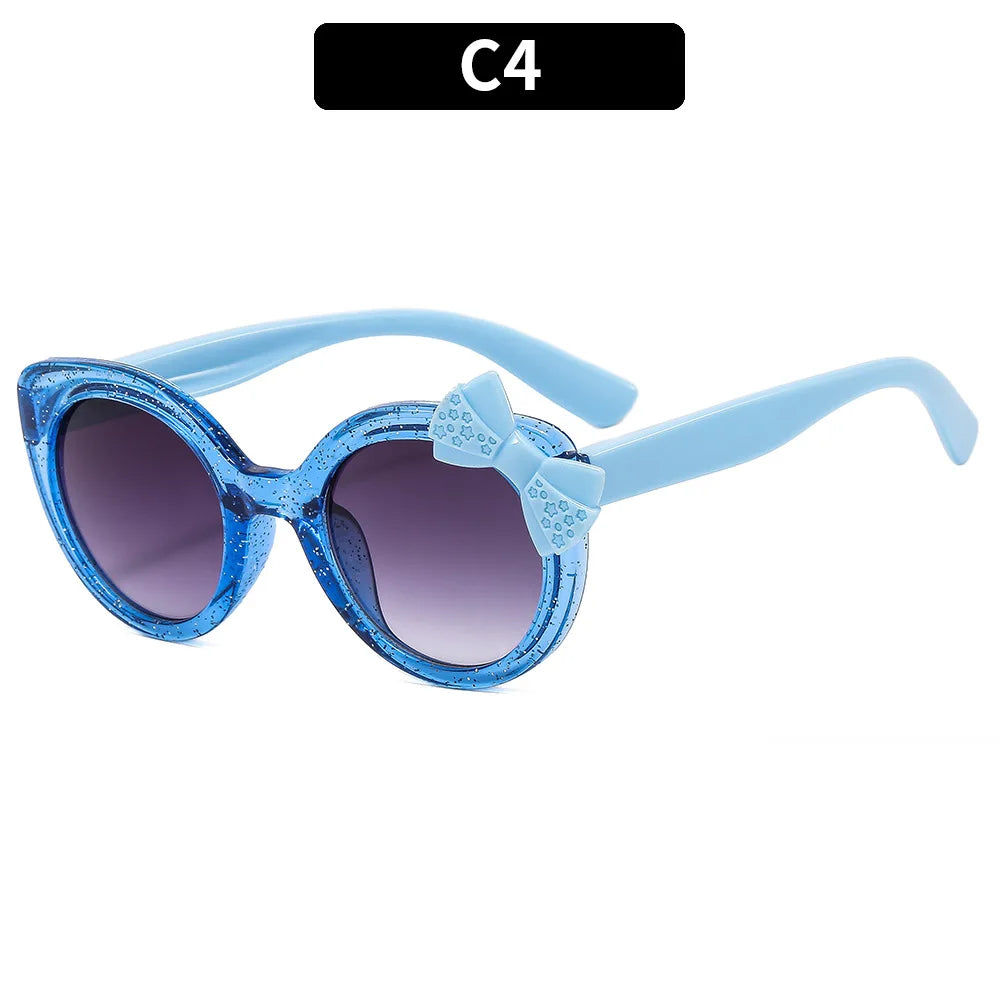 Girls Boys Cute Animal Cartoon Ears Sunglasses Outdoor Sun Protection Children Lovely Vintage Sunglasses Protection Classic Kids