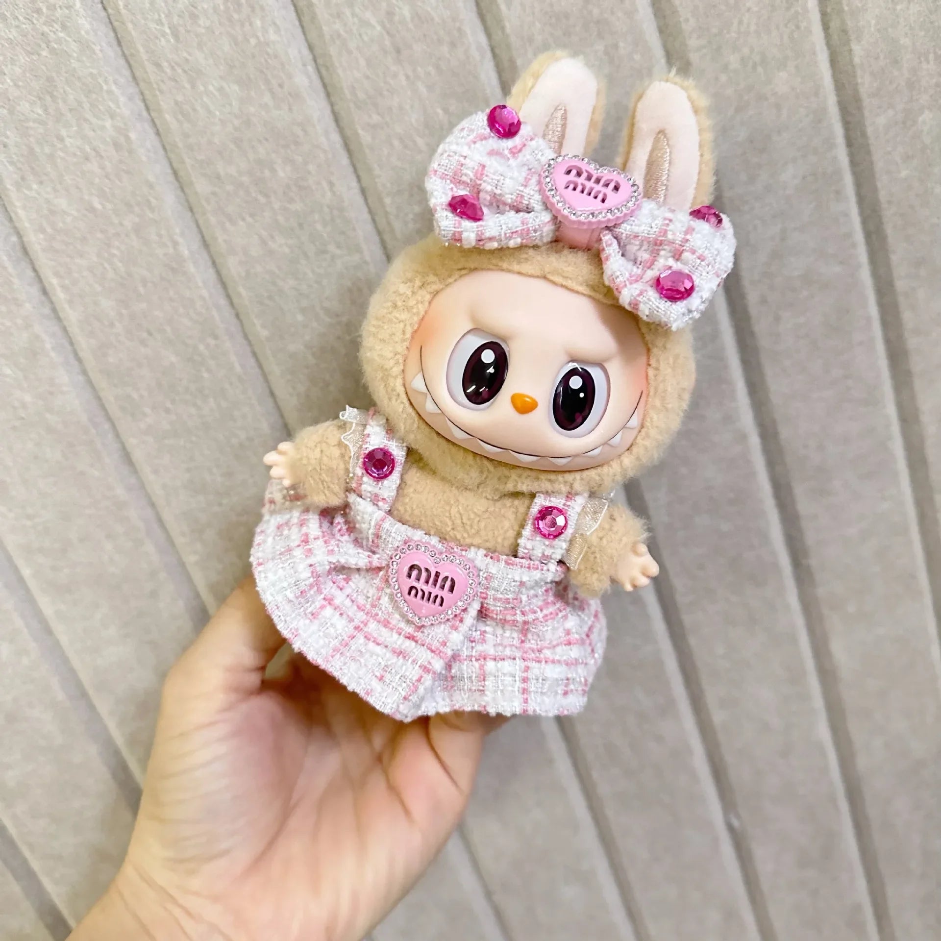 17cm Mini Plush Doll'S Clothes Outfit Accessories For Korea Kpop Exo Labubu Idol suit Clothing Gift