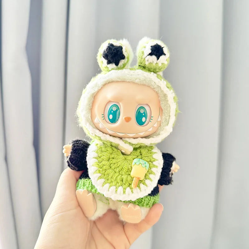 17cm Kawaii Plush Doll'S Clothes Outfit Accessories For Korea Kpop Exo Labubu Idol Dolls Pumpkin Set Clothing DIY Christmas Gift