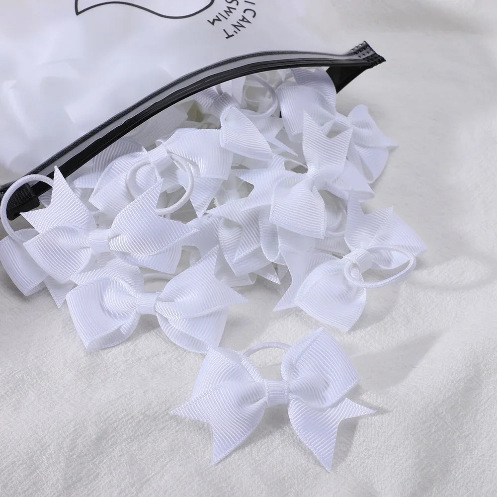 5Pcs Children Hair Ties Headdress Girls Scrunchies Elastic Hair Band Kids Hair Rope Bow Rubber Band Set Baby Accessories