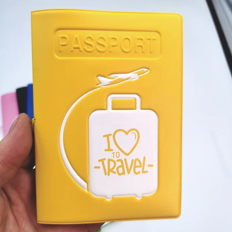 Colorful  Emboss Women's Passport Cover  Print Girls Boys ID Card Holder Travel Ticket Passport Case Drop Shipping