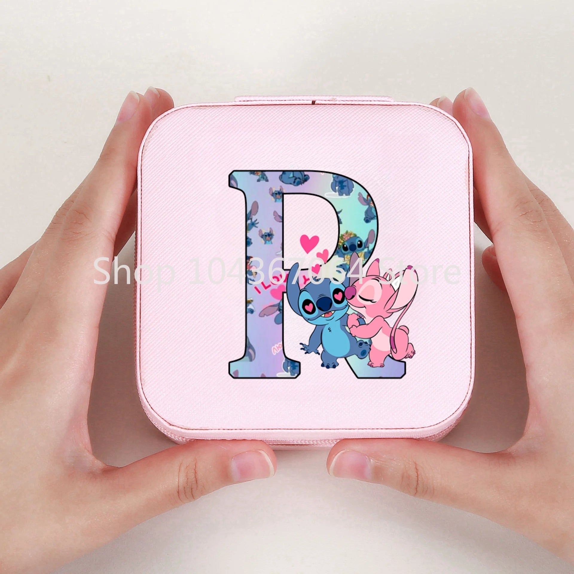 Portable Stitch Jewelry Box Organizer Storage Box Travel Jewelry Case Earrings Necklace Ring Stitch Jewelry Boxes Birthday Gifts