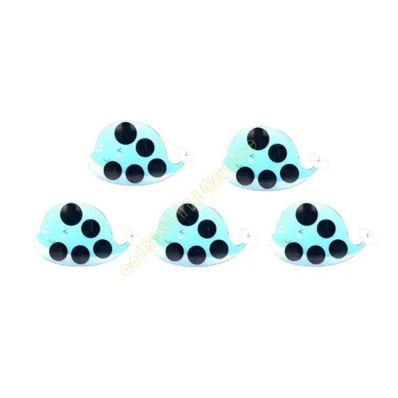 5PCS Kids Forehead Thermometer Strip Cartoon Fever Temperature Stickers for Baby DXAD