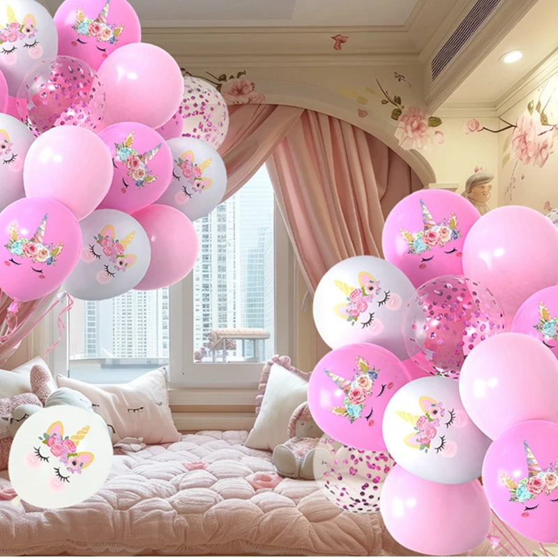 Unicorn Balloons Party Supplies Latex Balloon Kids Cartoon Animal Horse Float Globe Baby Shower Unicorn   Birthday Party Decors