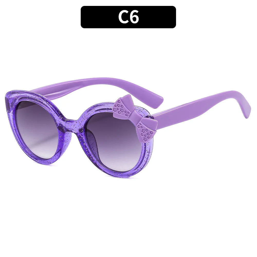 Girls Boys Cute Animal Cartoon Ears Sunglasses Outdoor Sun Protection Children Lovely Vintage Sunglasses Protection Classic Kids