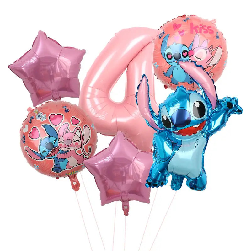 Lilo And Stitch Birthday Decorations Stitch Birthday Girl Party Decor Supplies Balloons Backdrop Banner Plates Cups Tablecloth