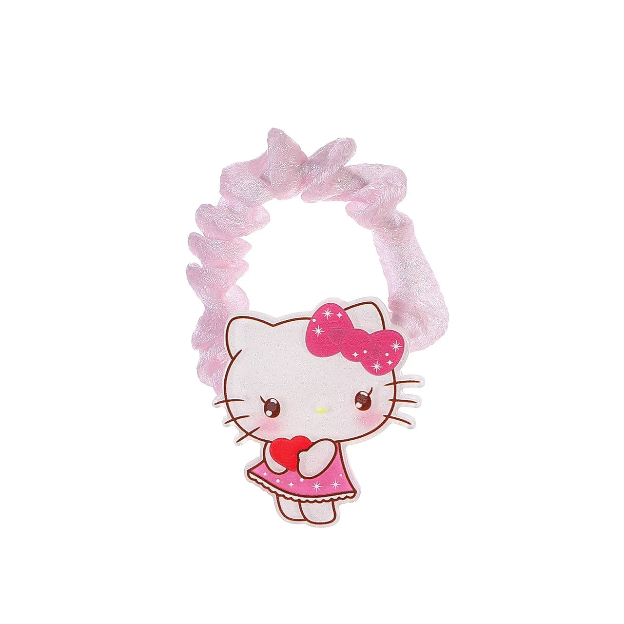 Sanrio Hello Kitty Cat Hair Band Cute Cartoon Girl&Child Sweet Kawaii Bestie Hairpin Charm Ponytail Holder Holiday Gifts