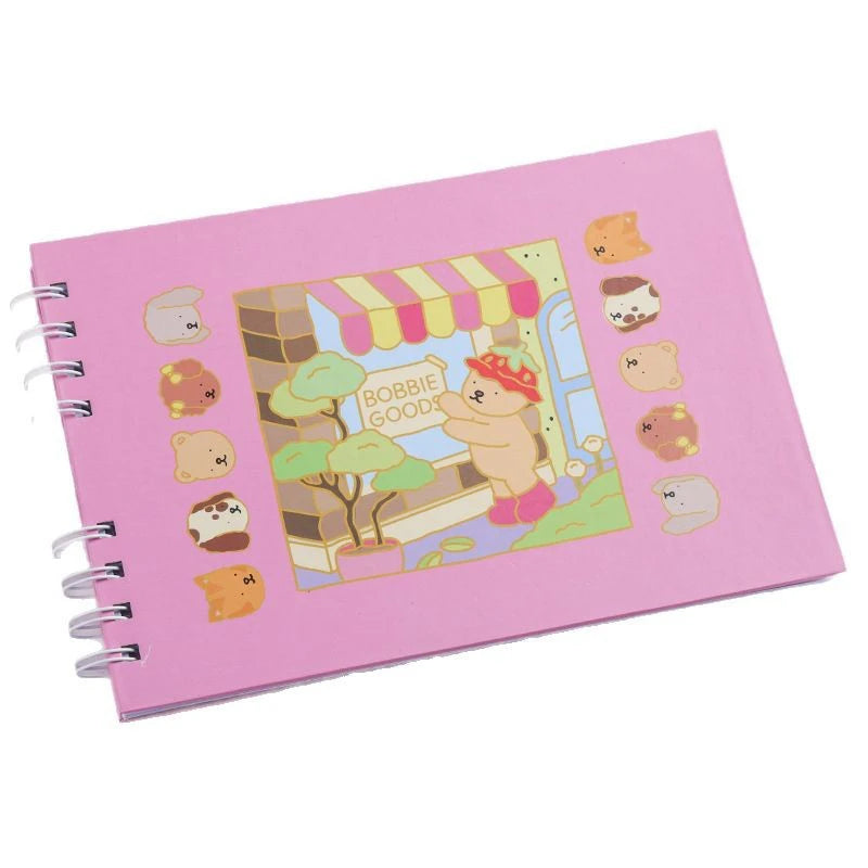 Coloring Book Cute And Cozy For Adults & Teens Same Style Different Color Cover Creative Pudding Bear Graffiti Coloring Notebook