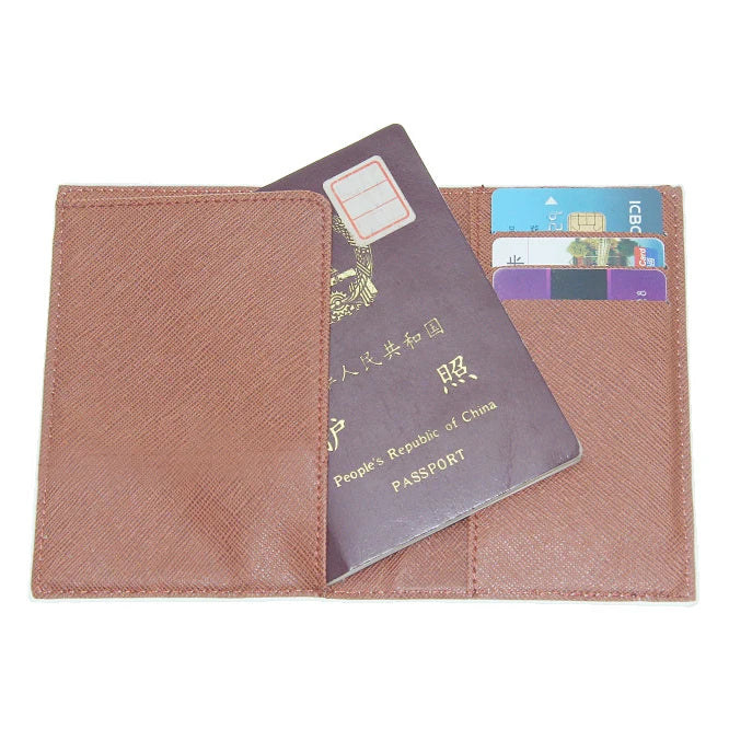 Anime Cartoon Passport Cover Women Girl ID Bank Card Address Holder Boarding Travel Accessories PU Leather Passport Case Wallet