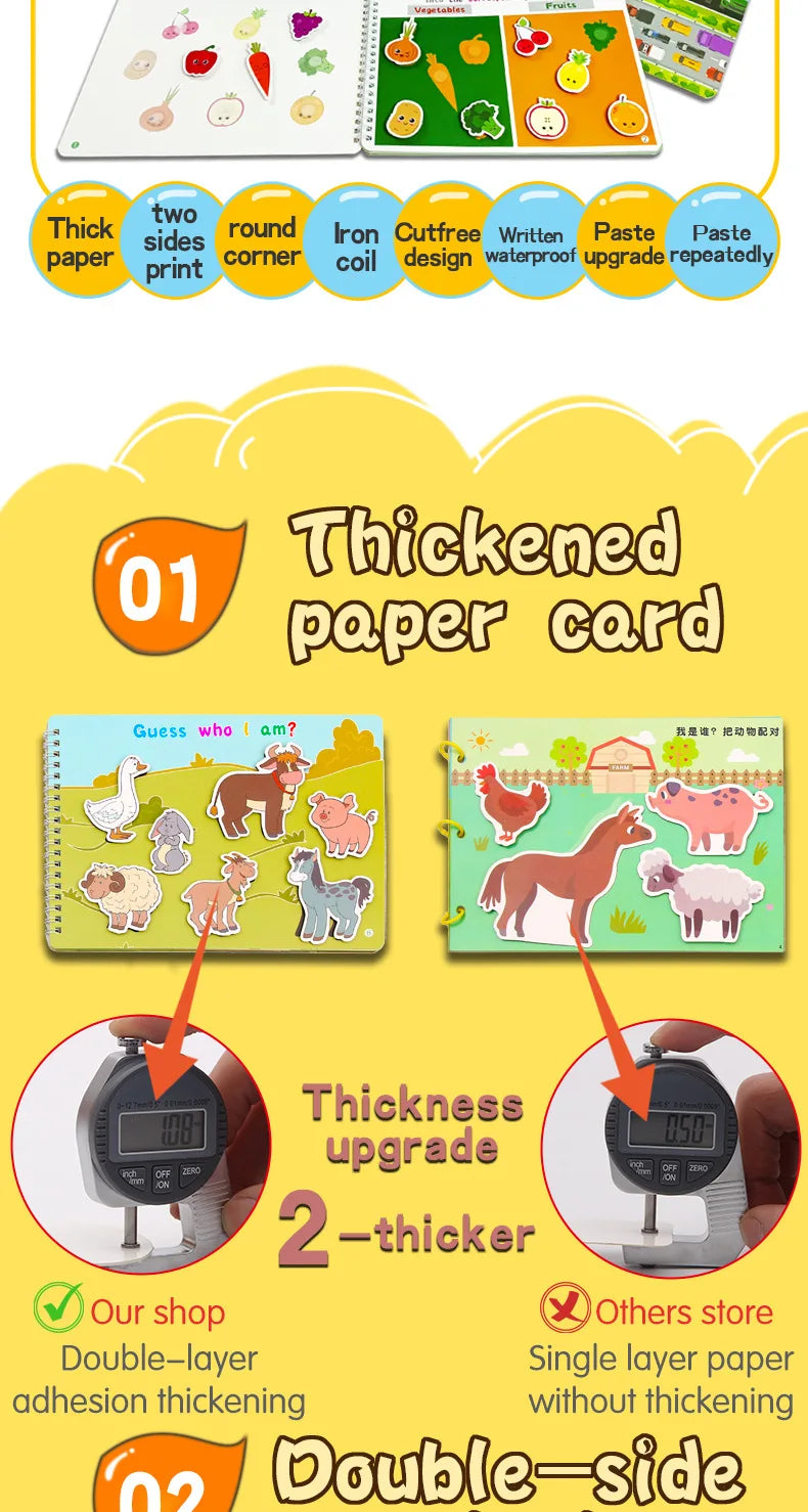 Montessori Busy Book For Kids 2 3 4 Years Preschool Kids Learning Toys Toddlers Activity Book Montessori Baby Toys Book