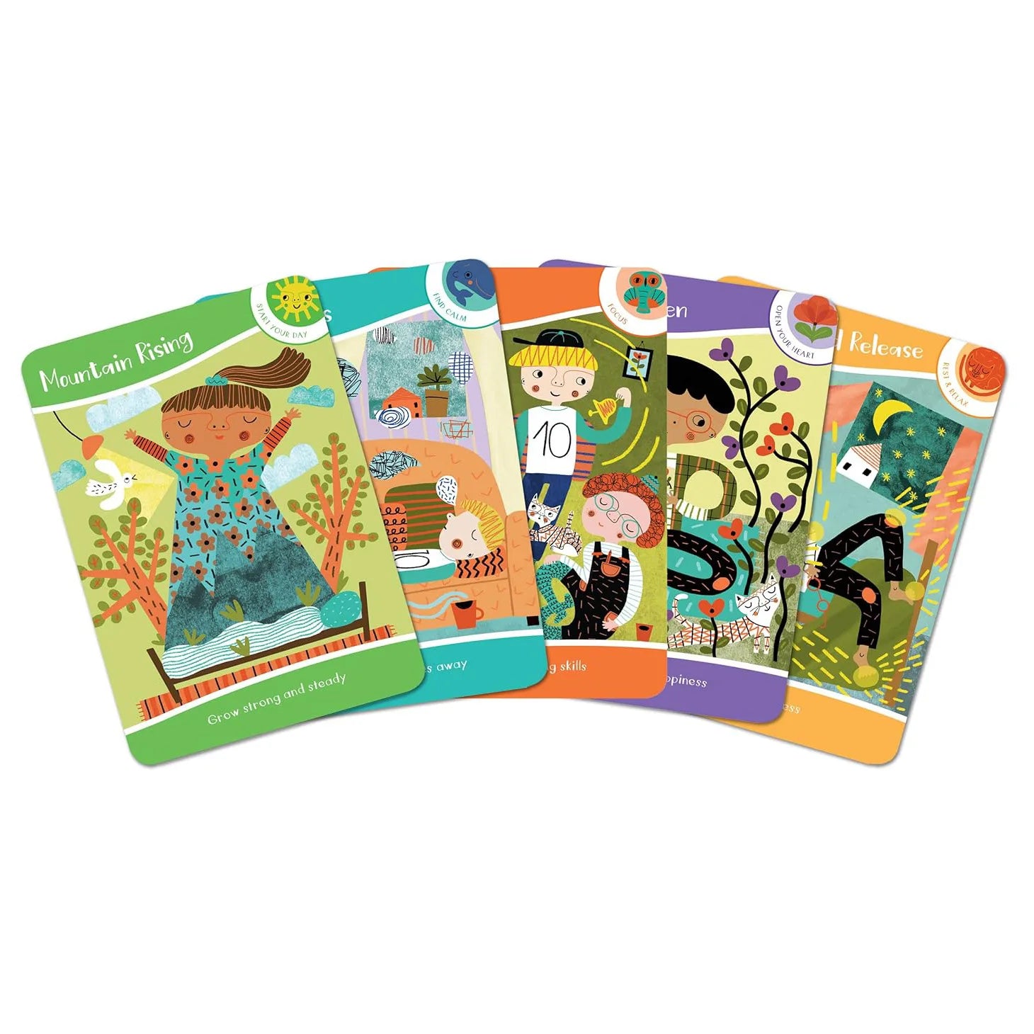Mindfulness Game for Kids - 50 Mindfulness Activities for Kindness, Focus and Calm Mindful Talk Cards for Children and Parents C