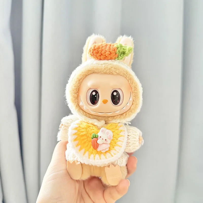 17cm Kawaii Plush Doll'S Clothes Outfit Accessories For Korea Kpop Exo Labubu Idol Dolls Pumpkin Set Clothing DIY Christmas Gift