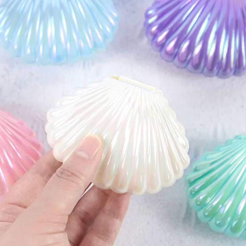 5/10pcs Colorful Shell Candy Boxes Mermaid Birthday Party Biscuit Gift Packaging Jewelry Storage Box Baby Shower Wedding Decor