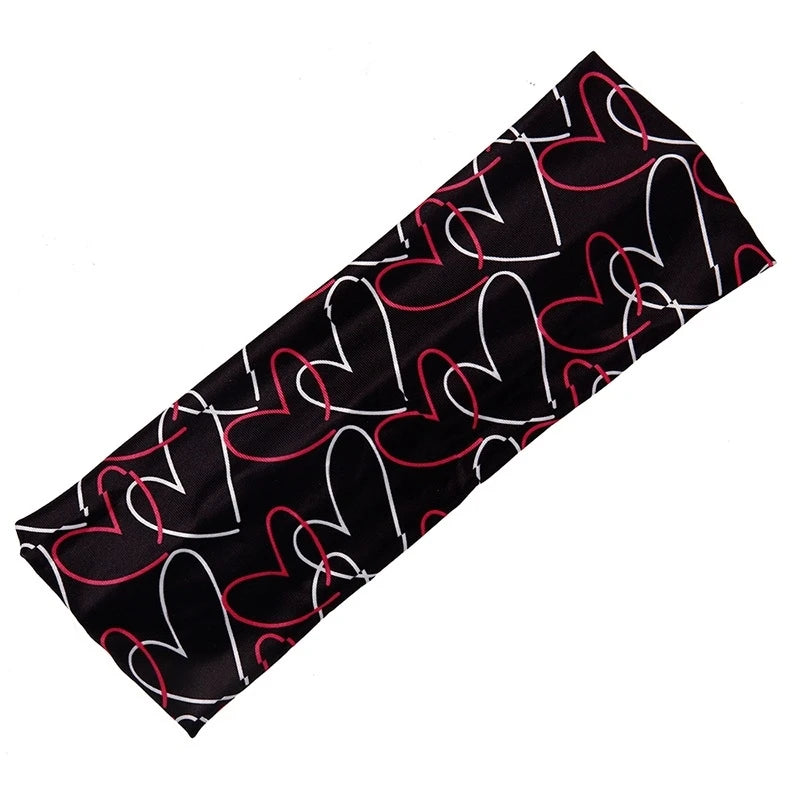Medical Headband For Girl Buttons Hairbands Women Hair Band Printed Bandanas cute Headband Sweat -absorbing Turbans Elastic