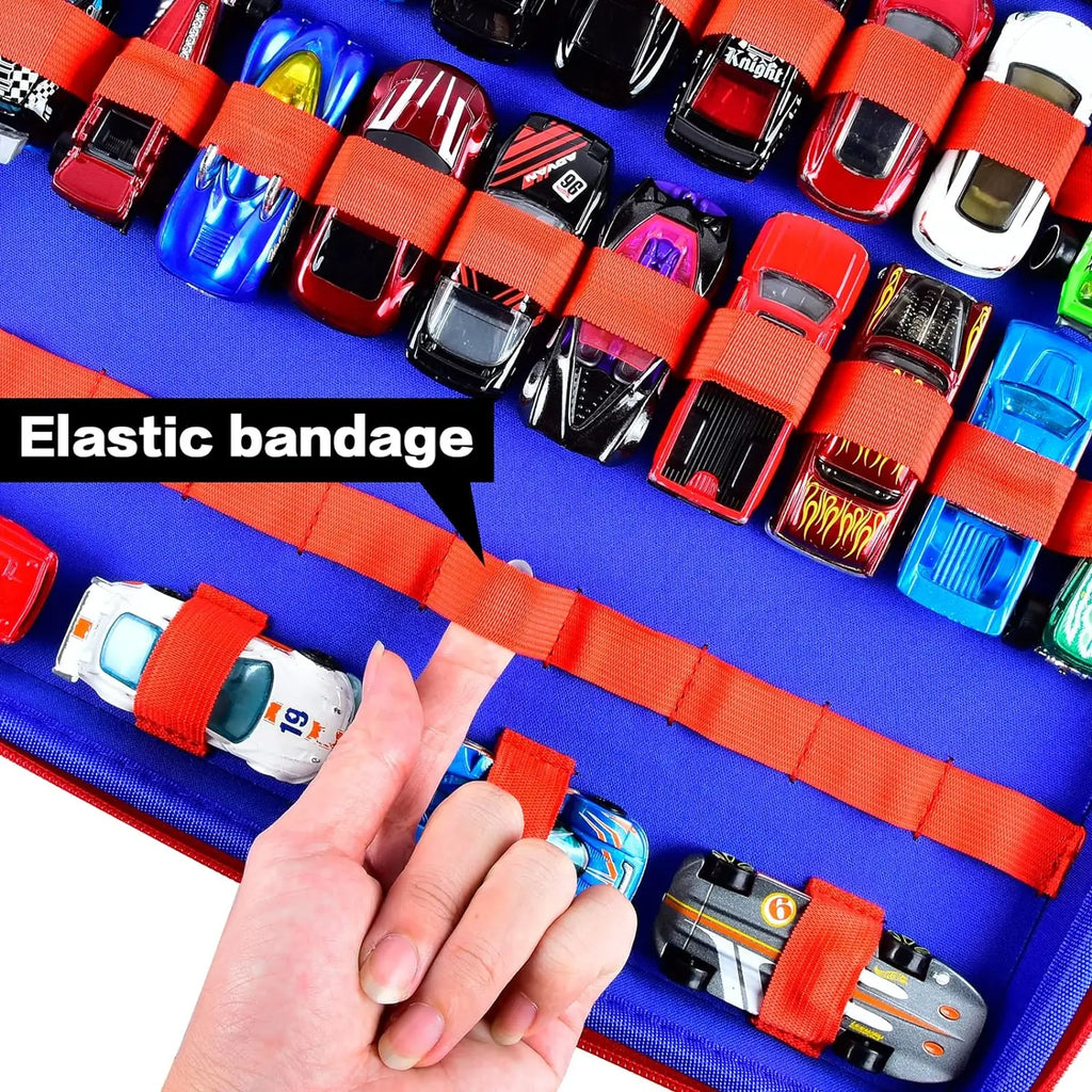 Toy Storage Organizer Case Compatible with Hot Wheels Car, Matchbox Cars, Portable， Fit for 88 Toys Car (Box Only)