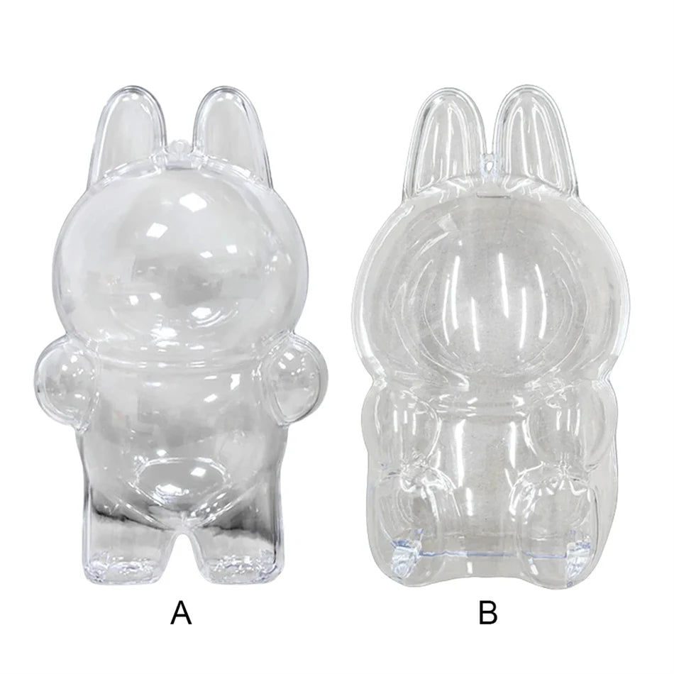 PopMart Monster Labubu V1 V2 Sit Party Transparent Protective Shell Doll Protective Doll Clothes Outfit Doll Accessories