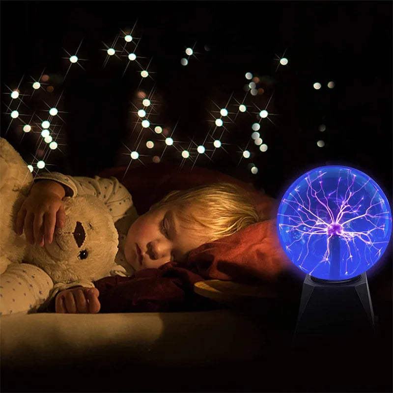 Magic Plasma Ball Lamp Touch Glass LED Night Light Atmosphere Lights Christmas Party Bedroom Decor Kids Birthday Gift Toy