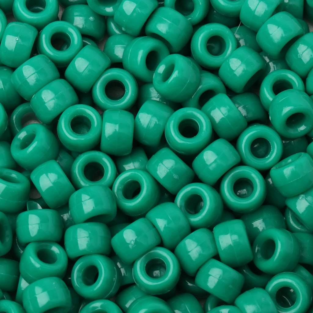100pcs Luminous Pony Beads 6x9mm Acrylic Beads Big Hole Spacer Beads For Diy Craft Jewelry Charms Bracelets Making Hair Supplies