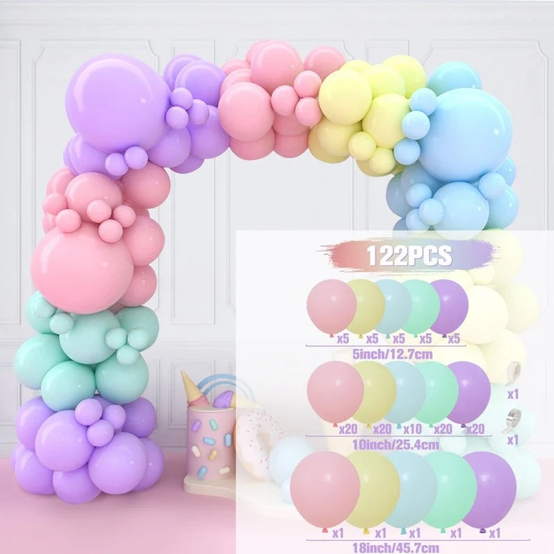 Balloon Garland Arch Kit Birthday Party Decoration Girl Birthday Foil Balloon  Baby Shower Decor Globos Wedding Party Supplies